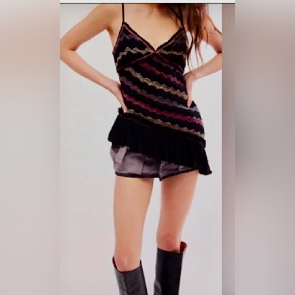 Free People NWOT Over The Rainbow Tunic size small